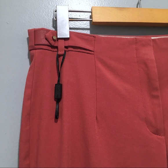 Massimo Dutti Coral Pink Chic Straight Leg Pants - Picture 3 of 8